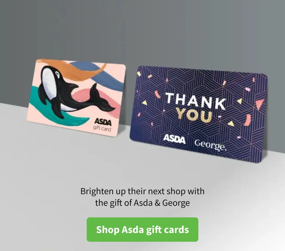 Brighten up their next shop with the gift of Asda & George.